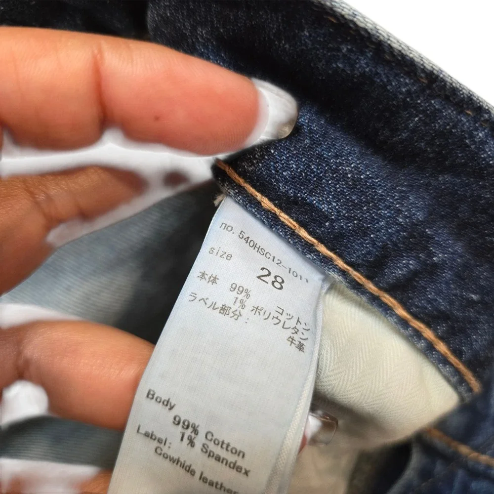 MOUSSY Vintage Denim Jeans Womens Size 28 Blue Distressed Raw Hem Straight‎